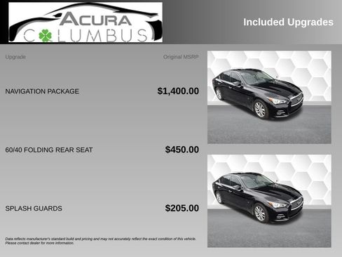 Used 2015 INFINITI Q50 Premium w/ Navigation Package AWD/4WD image 4