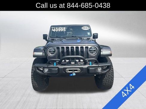 Used 2022 Jeep Wrangler Unlimited Rubicon 4xe w/ Steel Bumper Group AWD/4WD image 2