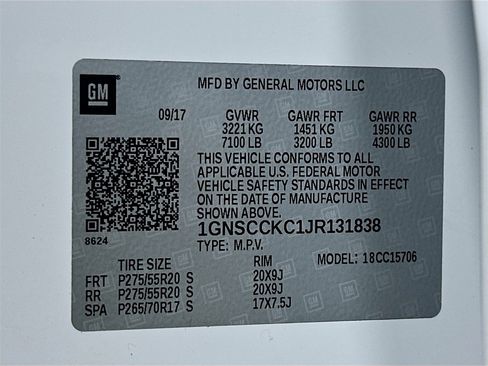 Used 2018 Chevrolet Tahoe Premier w/ Max Trailering Package image 40