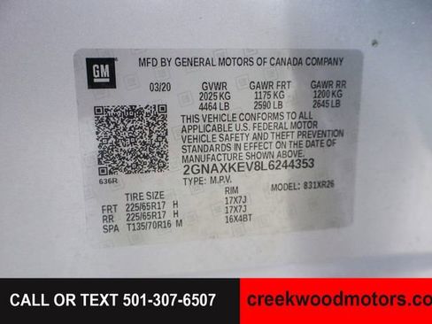 Used 2020 Chevrolet Equinox LT FWD image 32