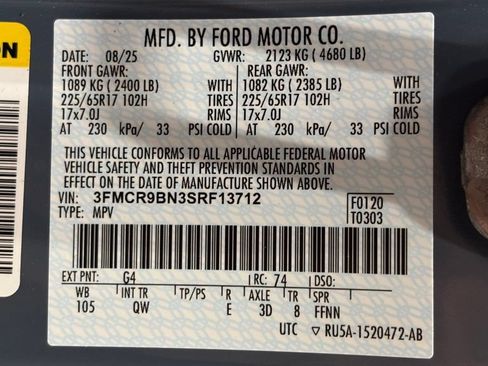 New 2025 Ford Bronco Sport Big Bend AWD/4WD image 46