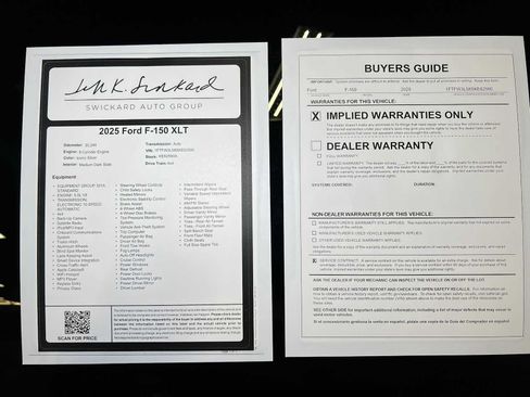 Used 2025 Ford F150 XLT w/ Equipment Group 301A Standard AWD/4WD image 42