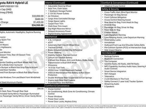 Certified 2025 Toyota RAV4 LE AWD/4WD image 26