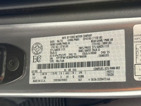 Used 2023 Ford F150 Lariat w/ Equipment Group 502A High AWD/4WD image 38