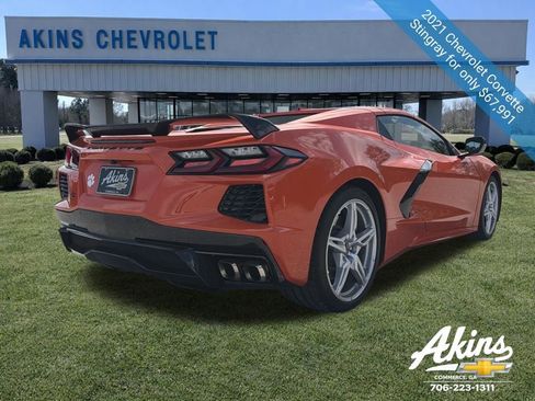 Certified 2021 Chevrolet Corvette Stingray Preferred Conv w/ Z51 Performance Package image 6