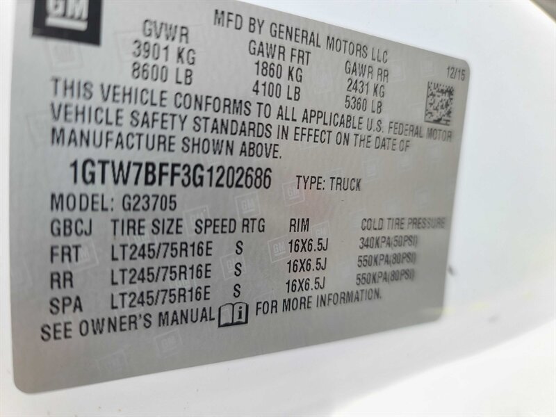 Used 2016 GMC Savana 2500 Extended RWD image 30