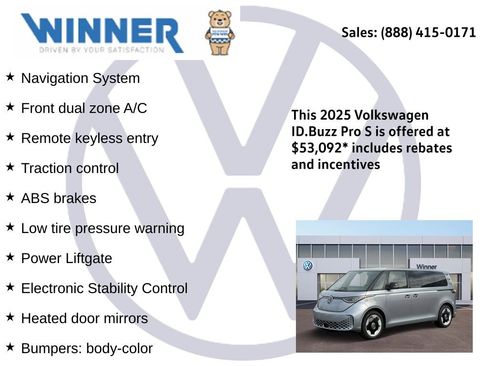 New 2025 Volkswagen ID. Buzz Pro S image 2