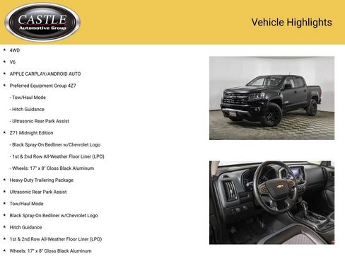 Used 2022 Chevrolet Colorado Z71 w/ Z71 Midnight Edition image 3