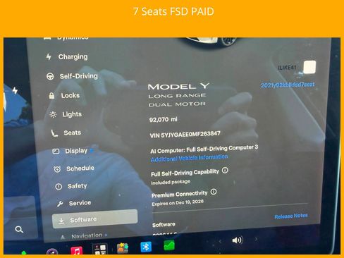 Used 2021 Tesla Model Y Long Range AWD/4WD image 3