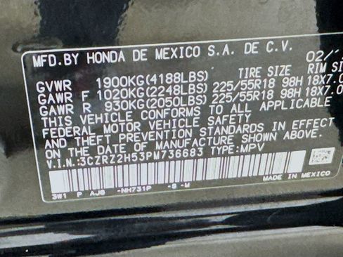 Used 2023 Honda HR-V Sport image 40