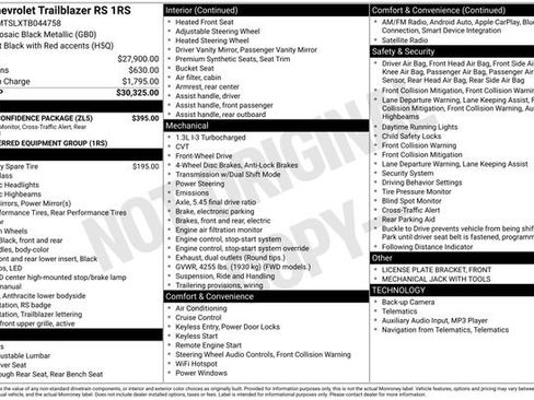 New 2026 Chevrolet TrailBlazer RS w/ Driver Confidence Package image 5