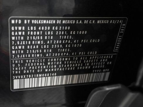 Used 2024 Volkswagen Taos S AWD/4WD image 48