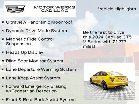 Certified 2024 Cadillac CT5 V w/ Premium Package image 15