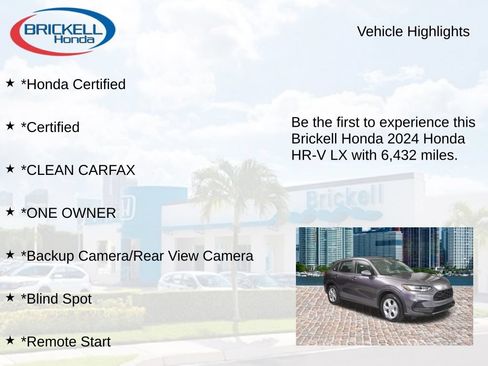 Certified 2024 Honda HR-V LX image 9