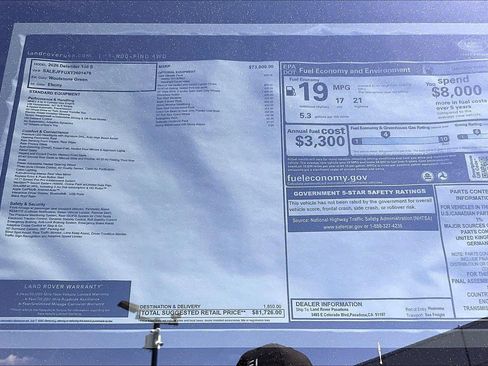 New 2026 Land Rover Defender 130 S AWD/4WD image 19