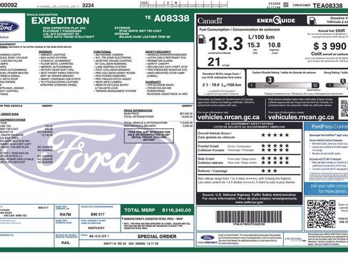 Used 2026 Ford Expedition Platinum w/ Platinum Ultimate Package AWD/4WD image 28