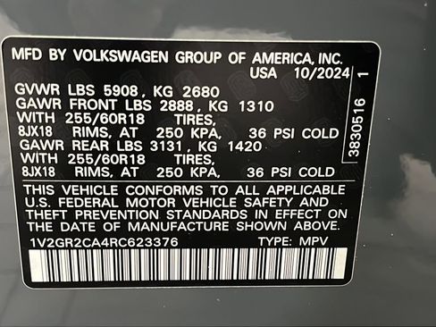 Used 2024 Volkswagen Atlas Peak Edition SEL image 42