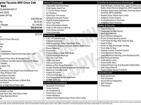 Used 2025 Toyota Tacoma SR5 AWD/4WD image 2