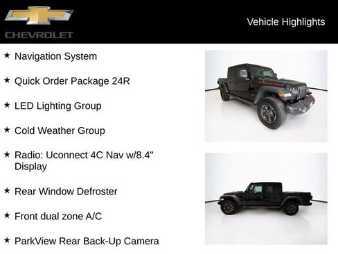 Used 2022 Jeep Gladiator Rubicon w/ LED Lighting Group image 5