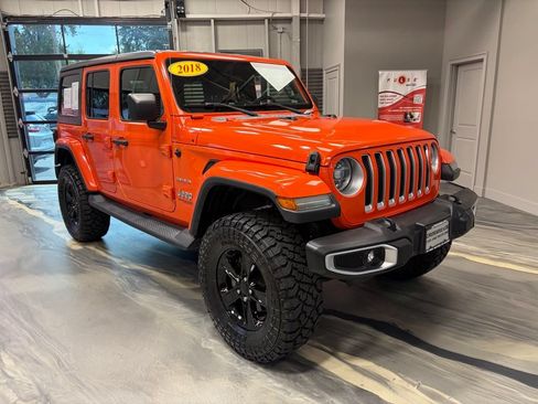 Used 2018 Jeep Wrangler Unlimited Sahara w/ Cold Weather Group AWD/4WD image 1