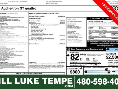 Used 2022 Audi e-tron GT Premium Plus w/ Performance Package