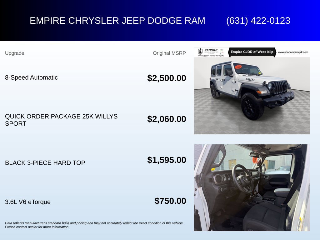 Certified 2021 Jeep Wrangler Unlimited Sport AWD/4WD image 7