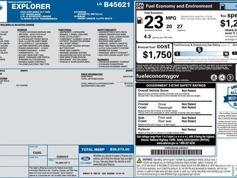 Used 2020 Ford Explorer XLT AWD/4WD image 15