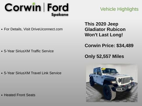 Used 2020 Jeep Gladiator Rubicon image 36