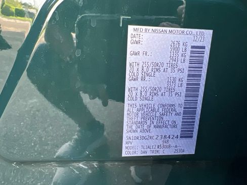Used 2024 Nissan Pathfinder Platinum w/ Cargo Package FWD image 22