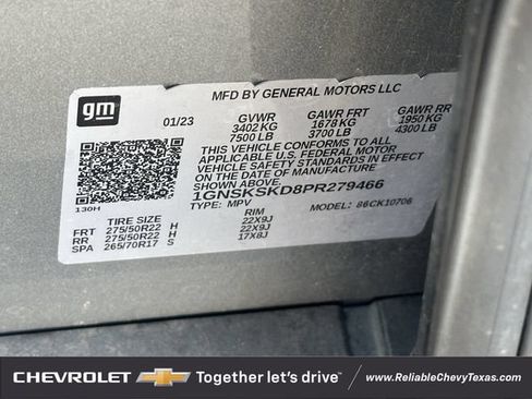 Used 2023 Chevrolet Tahoe Premier w/ Premium Package AWD/4WD image 10