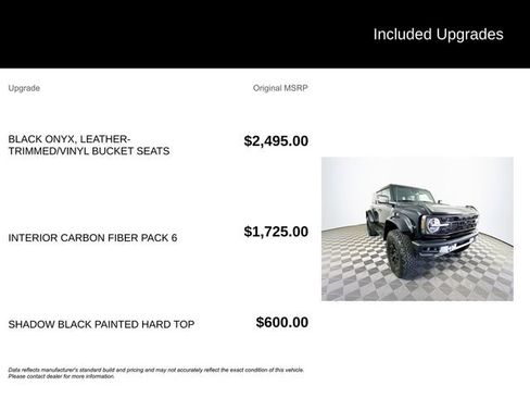 Used 2024 Ford Bronco Raptor w/ Interior Carbon Fiber Pack 6 AWD/4WD image 5