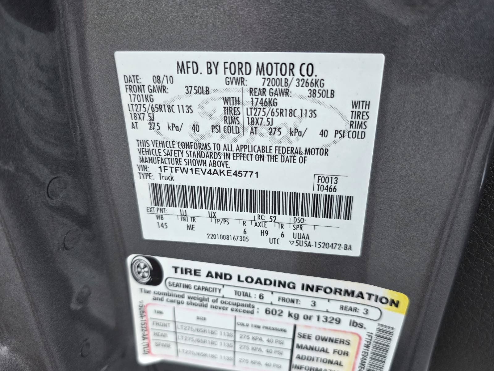 Used 2010 Ford F150 XL AWD/4WD image 20