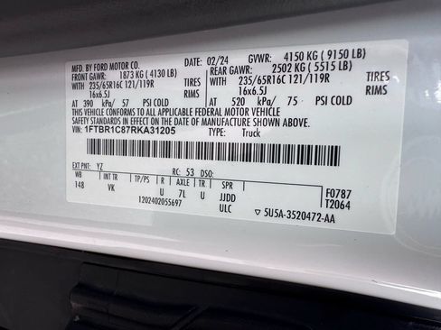 Used 2024 Ford Transit 250 148 Medium Roof w/ Load Area Protection Package RWD image 40