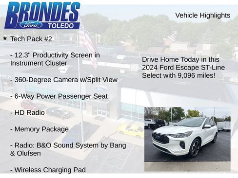 Used 2024 Ford Escape ST-Line Select w/ Tech Pack #2 AWD/4WD image 12