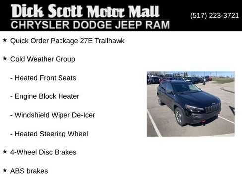 Used 2019 Jeep Cherokee Trailhawk w/ Cold Weather Group image 3