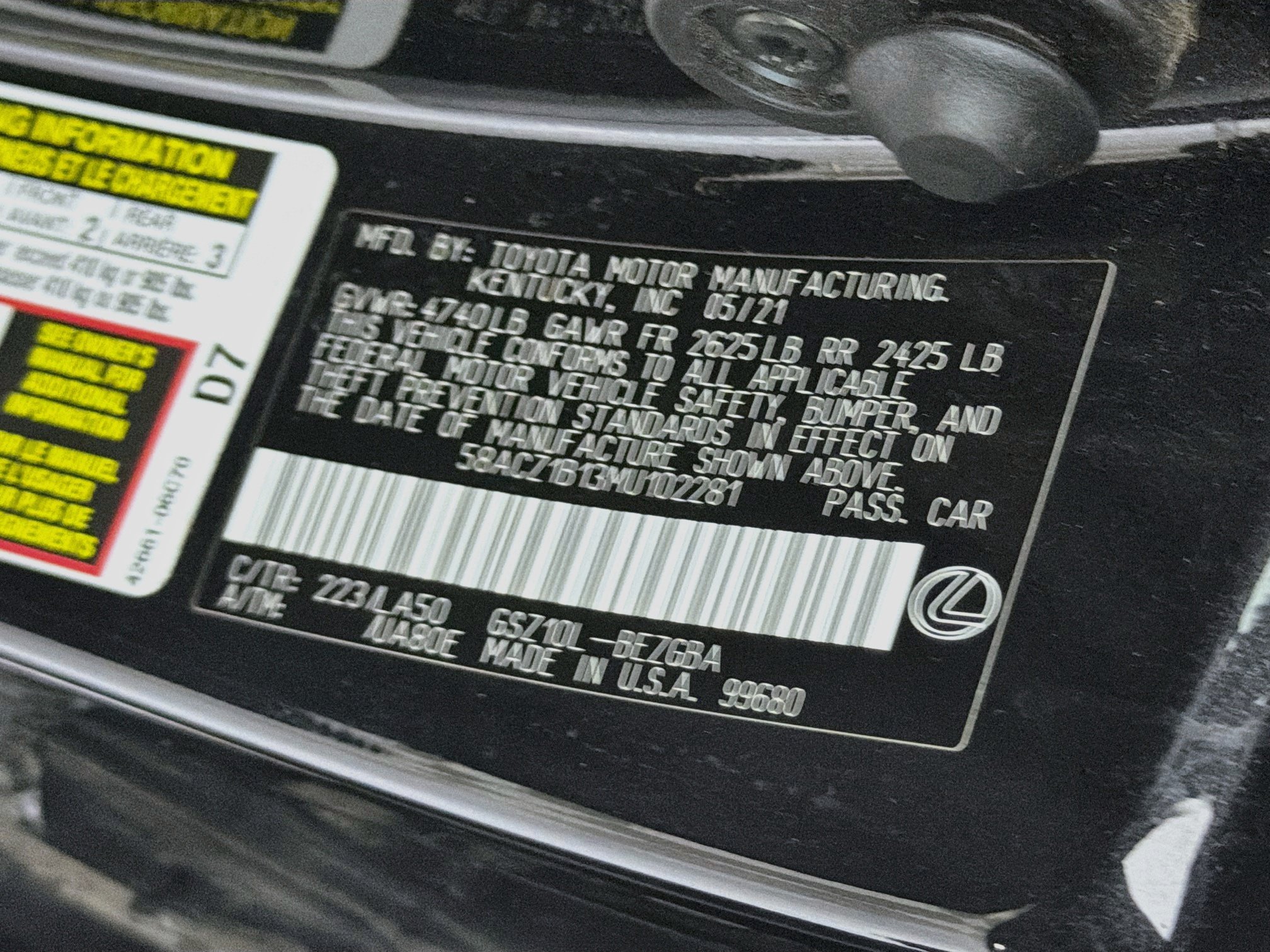Used 2021 Lexus ES 350 w/ Accessory Package 2 FWD image 12