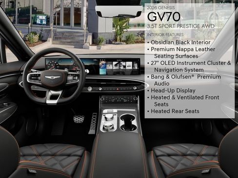 New 2026 Genesis GV70 3.5T Sport Prestige AWD/4WD image 21