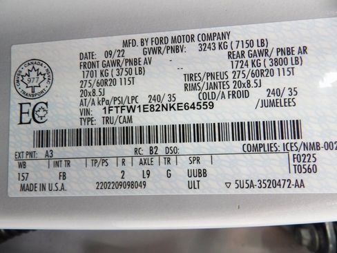 Used 2022 Ford F150 XLT w/ Equipment Group 302A High image 58