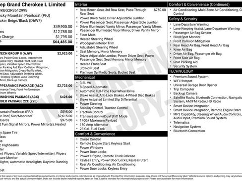 Used 2024 Jeep Grand Cherokee L Limited w/ Luxury Tech Group II AWD/4WD image 35