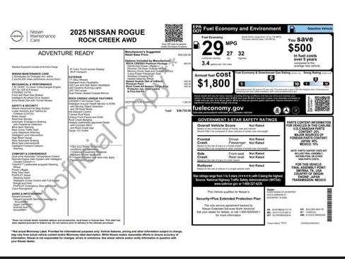 Used 2025 Nissan Rogue SV w/ Rock Creek Premium Package AWD/4WD image 14