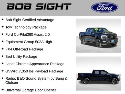 Used 2022 Ford F150 Lariat w/ Equipment Group 502A High image 4