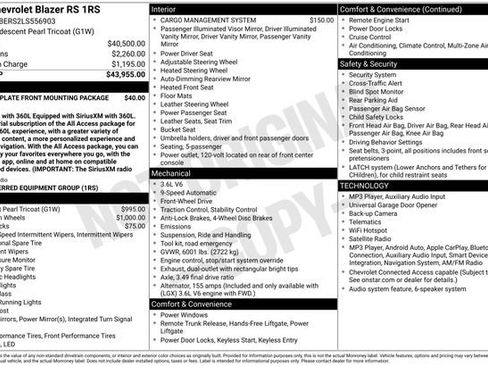Used 2020 Chevrolet Blazer RS FWD image 33