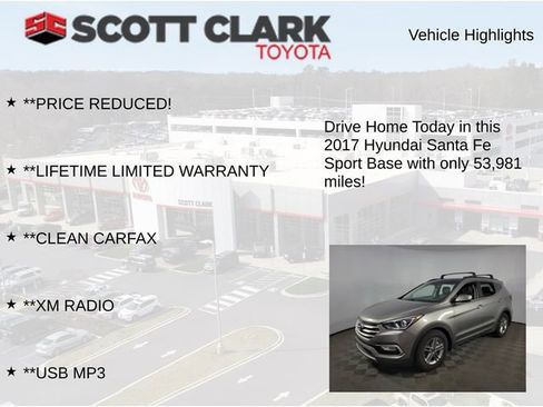 Used 2017 Hyundai Santa Fe Sport w/ 2.4L Tech Package 04 FWD image 13
