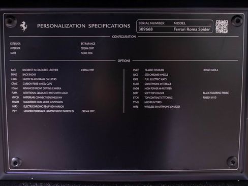 Certified 2024 Ferrari Roma Spider image 58