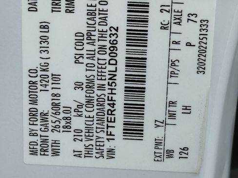 Used 2022 Ford Ranger XLT w/ Equipment Group 301A Mid image 32