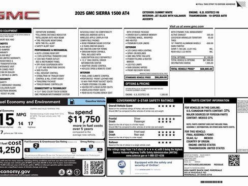 Used 2025 GMC Sierra 1500 AT4 AWD/4WD image 4