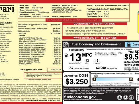 Used 2018 Ferrari 812 Superfast image 62