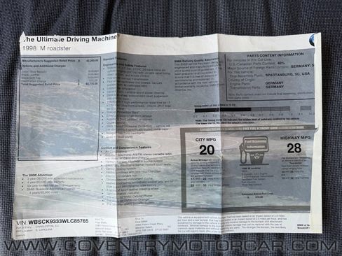 Used 1998 BMW M Roadster RWD image 19