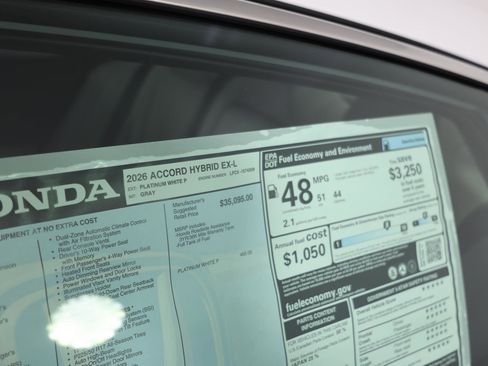 New 2026 Honda Accord EX-L image 25