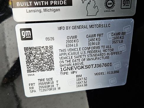 New 2026 Chevrolet Traverse LT AWD/4WD image 21